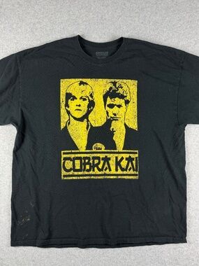 Cobra Kai Karate Kid Shirt 2XL American Classics Johnny Lawrence Kreese Black Te
